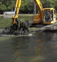 Очистка прудов в Москве и области
